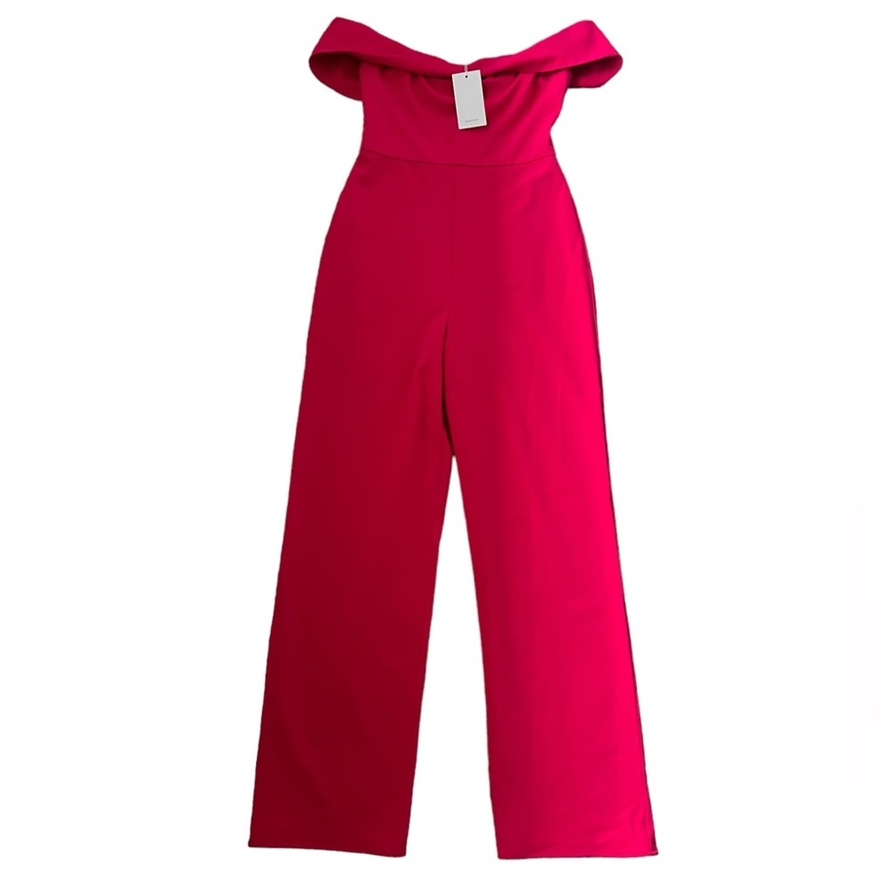 Lovers + Friends Barbiecore Danica Fuchsia Jumpsuit Small NWT - Picture 6 of 10